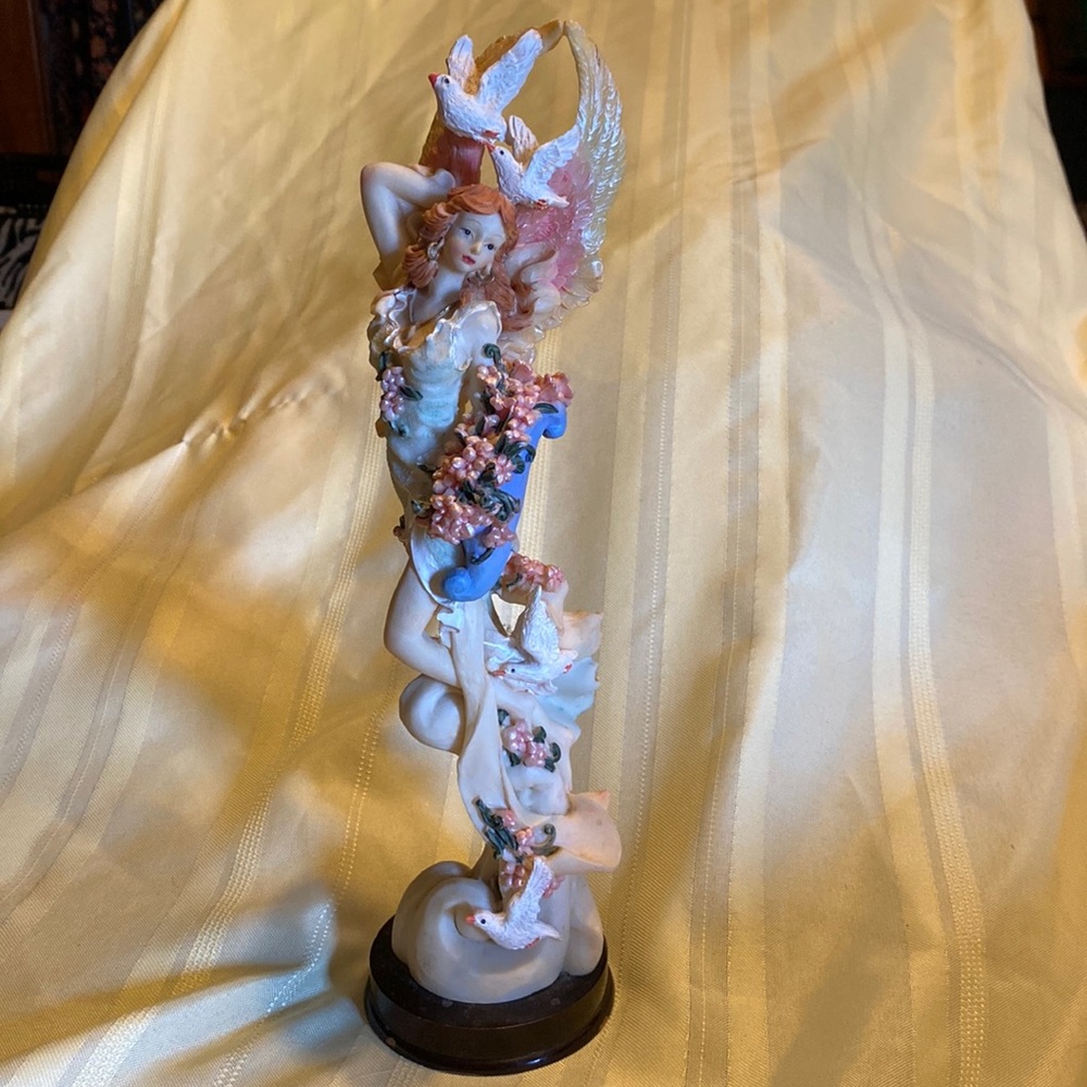 Fairy and Doves Figurine